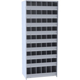 Hallowell 5530-18HG Hi-Tech Parts Bin Unit 36"W x 18"D x 87"H Gray Starter 54 Bins