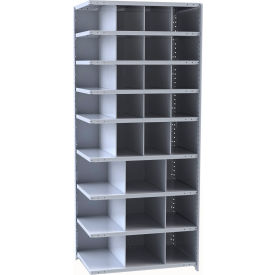 Hallowell A5531-18HG Hi-Tech Parts Bin Unit 36"W x 18"D x 87"H Gray Add-on 29 Bins