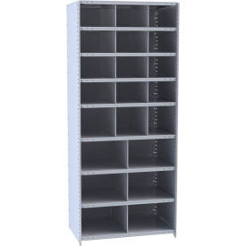 Hallowell 5532-24HG Hi-Tech Parts Bin Unit 36"W x 24"D x 87"H Gray Starter 21 Bins
