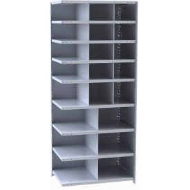 Hallowell A5532-24HG Hi-Tech Parts Bin Unit 36"W x 24"D x 87"H Gray Add-on 21 Bins