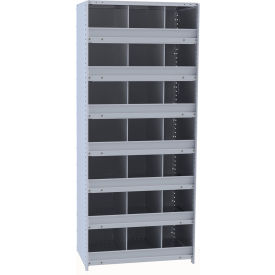 Hallowell 5536-24HG Hi-Tech 21 Bins Parts Bin Unit 36"W x 24"D x 87"H Gray Starter
