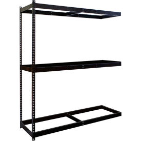 Hallowell DRHC481884-3A-ME Hallowell Rivetwell 3 Shelf, Double Rivet Boltless Shelving, Add On, 48"W x 18"D x 84"H image.