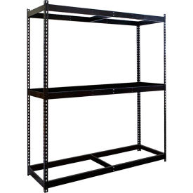 Hallowell DRHC481884-3S-ME Hallowell Rivetwell 3 Shelf, Double Rivet Boltless Shelving, Starter, 48"W x 18"D x 84"H image.