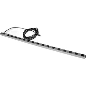 Hallowell® Fort Knox Electrical Strip 60"W x 2"D Silver 