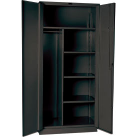 Hallowell® Classic DuraTough Combination Cabinet 36"W x 24"D x 78"H Charcoal 