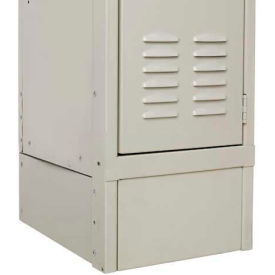 Hallowell KCFB12PT Hallowell KCFB12PT Steel Locker Accessory - Closed Front Base 12"W x 6"H - Tan image.