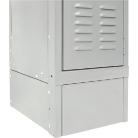 Hallowell KCSB12PL Hallowell® Closed Side Base For Locker, 1/8"W x 12"D x 6"H, Light Gray image.