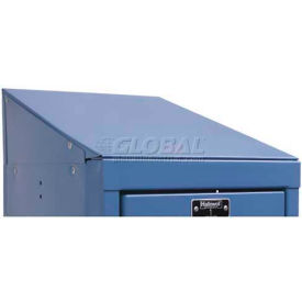 Hallowell KISTT1218MB Steel Locker Accessory Individual Slope Top 12""W x 18""D x 6""H Marine Blue
