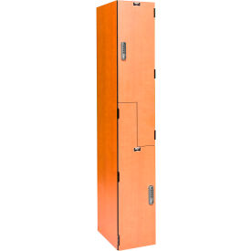 Hallowell® VersaMax Z-Style 2 Door Phenolic Locker Electronic Keypad 12"Wx18"Dx72"HAssembled 