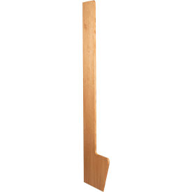 Hallowell® Recruiter-2 Setback End Panel LH 12"/24"D x 84"H Natural Red Oak 