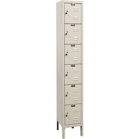 Premium Locker, 6-Tier, 12"W x 15"D x 78"H, 729 Tan, Unassembled view 2