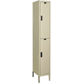 Hallowell® DigiTech 2-Tier Electronic Locker 12"W x 12"D x 78"H Tan Unassembled 