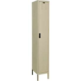 Hallowell® DigiTech 1-Tier Electronic Locker 18"W x 12"D x 78"H Tan Unassembled 