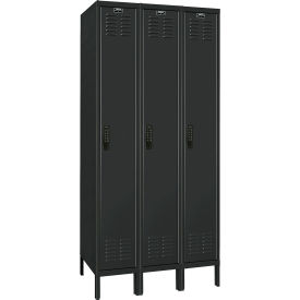 Hallowell® DigiTech 1-Tier Electronic Locker 36"W x 15"D x 78"H Black Unassembled 