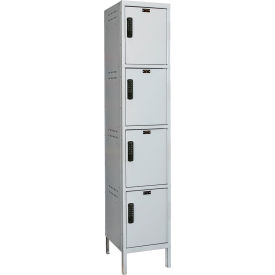 Hallowell® 4-Tier Laptop/Backpack Locker 21"W x 15"D x 78"H Light Gray Unassembled 