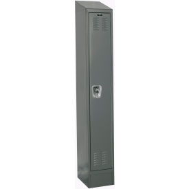 ReadyBuilt II Locker, 1-Tier, 12"W x 12"D x 82"H, 725 Dark Gray, Assembled view 2