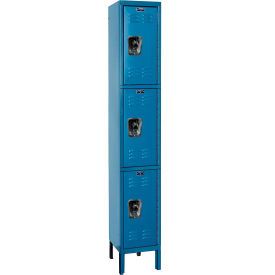 ReadyBuilt Locker, 3-Tier, 12"W x 12"D x 78"H, 707 Marine Blue, Assembled view 2