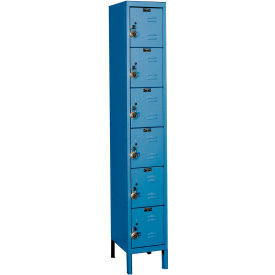 ReadyBuilt Locker, 12"W x 15"D x 78"H, 707 Marine Blue, Assembled view 2
