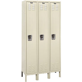 ReadyBuilt Locker, 1-Tier, 36"W x 15"D x 78"H, 729 Tan, Assembled view 2