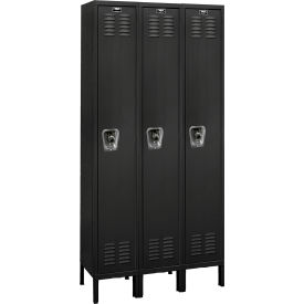 Hallowell® ReadyBuilt Locker 1-Tier 36"W x 18"D x 78"H 708 Black Assembled 
