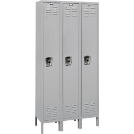 Hallowell® ReadyBuilt Locker 1-Tier 36"W x 18"D x 78"H 711 Light Gray Assembled 