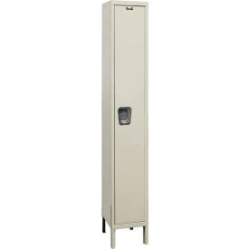 Hallowell UY1548-1PT Hallowell® 1-Tier 1 Door Maintenance-Free Quiet Locker, 15"W x 24"D x 78"H, Tan, Unassembled image.