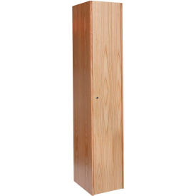 Hallowell® All Wood Club Locker End Panel 18"D x 72"H Natural Red Oak 