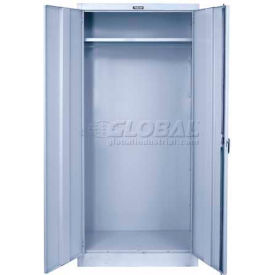 Hallowell MedSafe Antimicrobial 835W18A-PL-AM Wardrobe Cabinet 36x18x78 Platinum Assembled