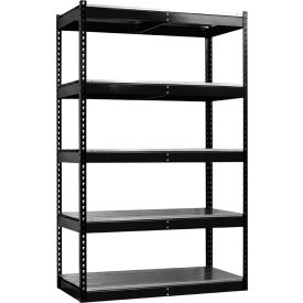 Hallowell Fort Knox Rivetwell 5 Shelf Boltless Shelving 48"W x 24"D x 78"H EZ Deck