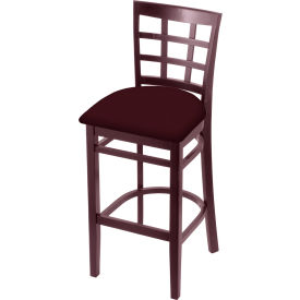 Holland Bar Stool 3130 30" Bar Stool Canter Bordeaux Seat Dark Cherry Finish 