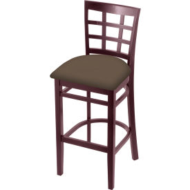 Holland Bar Stool 3130 30" Bar Stool Canter Earth Seat Dark Cherry Finish 