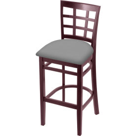 Holland Bar Stool 3130 30" Bar Stool Canter Folkstone Gray Dark Cherry Finish 