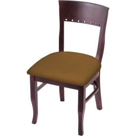 Holland Bar Stool Hampton 3160 Arbor Dining Chair Black Vinyl Seat Dark Cherry Finish 