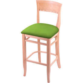 Holland Bar Stool 3160 30" Bar Stool Canter Kiwi Green Seat Natural Finish 