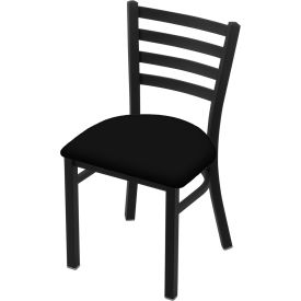 400 Jackie Dining Chair, Vinyl Seat, Black Wrinkle Finish view 2
