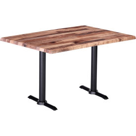 Holland Bar Stool OD211EB Enduro Outdoor Table End Base 48"W x 30"D x 36"H Rustic Top 