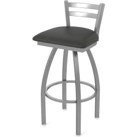Holland Bar Stool OD411 Adeline Stainless Steel 30" Swivel Outdoor Bar Stool Breeze Graphite Seat 