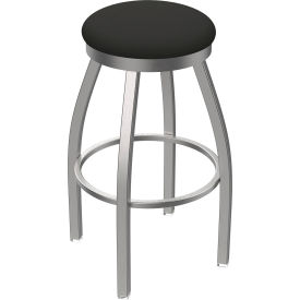 Holland Bar Stool OD802 Misha Stainless Steel 30" Swivel Outdoor Bar Stool Breeze Graphite Seat 