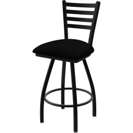 Holland Bar Stool XL 410 Jackie 30" Swivel Bar Stool Black Vinyl Seat Black Wrinkle Finish 
