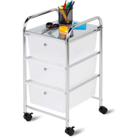 clear rolling cart with drawers