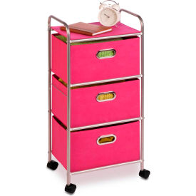 3 Fabric Drawer Rolling Cart - 16-1/8