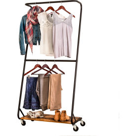 Honey-Can-Do® Rustic Z-Frame Garment Rack Black - 33-1/2""L x 11""W x 72""H