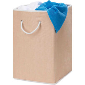 Square Folding Laundry Hamper With Rope Handles Natural/Resin Weave/Rope