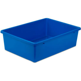 Large Plastic Bin 16-1/4""L x 11-3/4""W x 5""H Blue