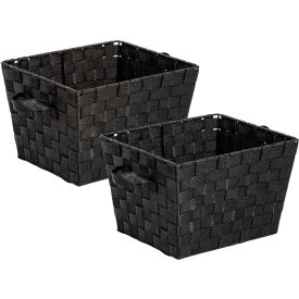 Honey-Can-Do® 2-Pack Woven Bins - Black