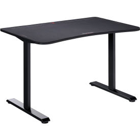 Gaming Desk with Mouse Pad & Cable Management, 47-3/16"W x 31-1/2"D x 28-1/2"H, Black view 2