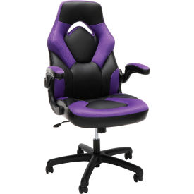 Ergonomic Gaming Chair, High Back, Flip-up Arms, Purple view 2