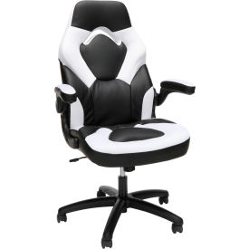 Ergonomic Gaming Chair, High Back, Flip-up Arms, White view 2