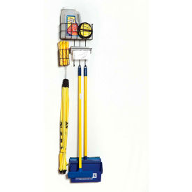 HD Sales Group, Inc AB-WSB9 HD Sales AB-WSB9 Wall Mount Spill Cleanup Station, Wire Rack With Hooks image.