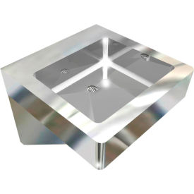 BSM Inc. ADA SS Flat Sink 1 Station Body Only Wall Mount 18""L x 18""W x 5""D Sink